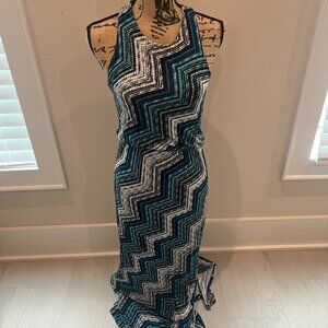 Renee C High-Neck Maxi Dress